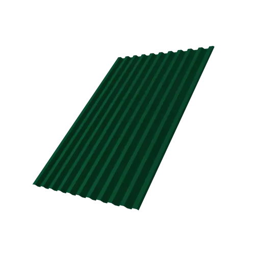 Профнастил С21R 0,5 PE lite RAL 6005 зеленый мох