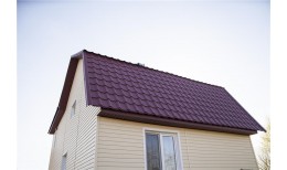 Металлочерепица камея Grand Line 0,5 PurLite Matt RAL 3005 красное вино