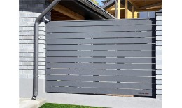 Ламель обратная 125 жалюзи Texas 0,5 Rooftop Бархат с пленкой RAL 7024 мокрый асфальт