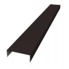 Декоративная накладка прямая для горизонтального монтажа штакетника 0,45 Drap RAL 9005 черный