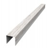 Планка вертикальная обратная для горизонтального монтажа штакетника 0,45 Print Elite Snow Wood TwinColor