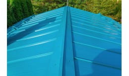 Кликфальц Pro Line Grand Line 0,45 PE с пленкой на замках RAL 5021 водная синь