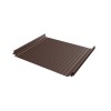 Кликфальц Pro Gofr Grand Line 0,5 Rooftop Бархат с пленкой на замках RAL 8017 шоколад