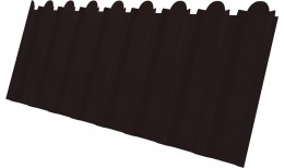 Профнастил С20B фигурный Grand Line 0,45 Drap RAL 9005 черный