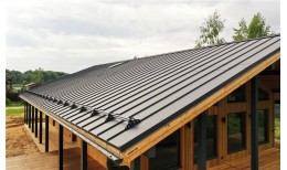 Кликфальц Pro Grand Line 0,5 Rooftop Бархат с пленкой на замках RAL 7024 мокрый асфальт