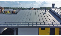 Кликфальц Pro Grand Line 0,5 Rooftop Бархат с пленкой на замках RAL 7024 мокрый асфальт