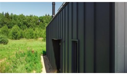 Кликфальц Pro Grand Line 0,5 PurPro Matt 275 с пленкой на замках RAL 7024 мокрый асфальт