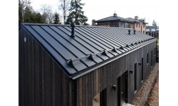 Кликфальц Pro Grand Line 0,5 Rooftop Бархат с пленкой на замках RAL 9005 черный