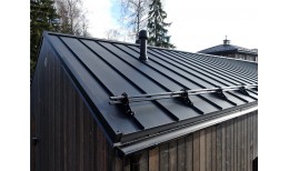 Кликфальц Pro Grand Line 0,5 Rooftop Бархат с пленкой на замках RAL 9005 черный