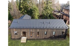 Кликфальц Pro Grand Line 0,5 Rooftop Бархат с пленкой на замках RAL 9005 черный