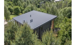 Кликфальц Pro Grand Line 0,5 Satin с пленкой на замках RAL 7024 мокрый асфальт