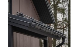 Кликфальц Pro Grand Line 0,5 Satin с пленкой на замках RAL 7024 мокрый асфальт