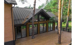 Кликфальц Pro Grand Line 0,45 Drap ST с пленкой на замках RR 32 темно-коричневый