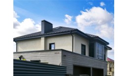 Кликфальц Grand Line 0,45 Drap ST с пленкой на замках RAL 7024 мокрый асфальт