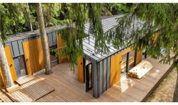 Кликфальц Grand Line 0,45 Drap ST с пленкой на замках RAL 7024 мокрый асфальт