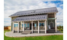 Кликфальц Grand Line 0,45 Drap ST с пленкой на замках RAL 7024 мокрый асфальт