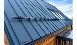 Кликфальц Grand Line 0,45 Drap ST с пленкой на замках RAL 7024 мокрый асфальт