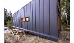 Кликфальц Line Grand Line 0,5 Rooftop Бархат с пленкой на замках RAL 7024 мокрый асфальт