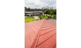 Кликфальц Grand Line 0,5 Satin Matt с пленкой на замках RAL 3005 красное вино