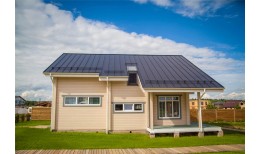 Кликфальц Grand Line 0,5 Rooftop Бархат с пленкой на замках RAL 7024 мокрый асфальт