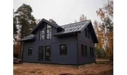 Кликфальц Grand Line 0,7 PE с пленкой на замках RAL 7024 мокрый асфальт