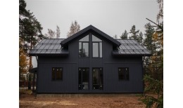 Кликфальц Grand Line 0,7 PE с пленкой на замках RAL 7024 мокрый асфальт