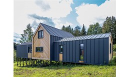 Кликфальц Grand Line 0,5 PurLite Matt с пленкой на замках RAL 7024 мокрый асфальт