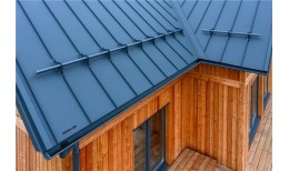 Кликфальц Grand Line 0,5 PurLite Matt с пленкой на замках RAL 7024 мокрый асфальт