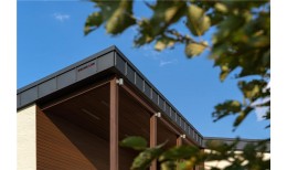 Фальц двойной стоячий Grand Line 0,45 Drap с пленкой на замках RAL 7024 мокрый асфальт