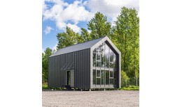 Фальц двойной стоячий Grand Line 0,45 Drap с пленкой на замках RAL 7024 мокрый асфальт