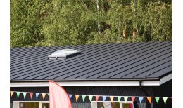 Фальц двойной стоячий Grand Line 0,5 Rooftop Бархат с пленкой на замках RAL 9005 черный