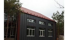 Фальц двойной стоячий Grand Line 0,5 Satin Matt с пленкой на замках RAL 8004 терракота