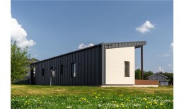 Фальц двойной стоячий Grand Line 0,45 Drap ST с пленкой на замках RAL 7024 мокрый асфальт