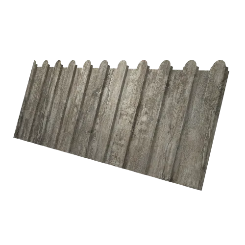 Профнастил С8A v02 фигурный Grand Line 0,45 Print Elite Nordic Wood TwinColor