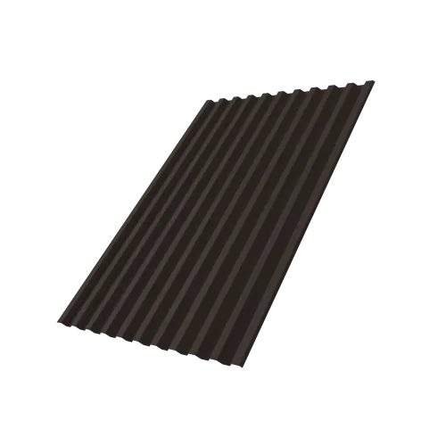 Профнастил С21R Grand Line 0,5 Drap TX RR 32 темно-коричневый DRIP
