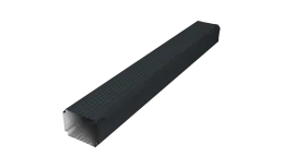 Труба гофрированная Vortex Lite Matt 76х102х1000мм RAL 7016 антрацитово-серый