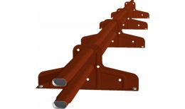Снегозадержатель Стандарт Т4 d 40х20 RAL 3009 (3м)