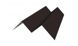 Угол внутренний фибросайдинга Slim 0,5 Satin с пленкой RAL 9005 черный (2м)