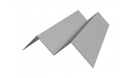 Угол внутренний фибросайдинга Slim 0,5 Satin с пленкой RAL 9006бело-алюминиевый (2м)