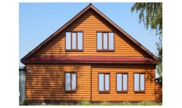 Блок-хаус new 0,5 Satin Matt TX с пленкой RR 32 темно-коричневый