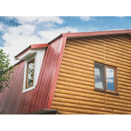 Блок-хаус new Grand Line 0,45 Drap ST с пленкой RR 32 темно-коричневый