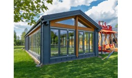 Кликфальц Pro Grand Line 0,5 GreenCoat Pural BT, matt с пленкой на замках RR 23 темно-серый (RAL 7024 мокрый асфальт)