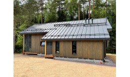 Кликфальц Pro Grand Line 0,5 GreenCoat Pural BT, matt с пленкой на замках RR 23 темно-серый (RAL 7024 мокрый асфальт)