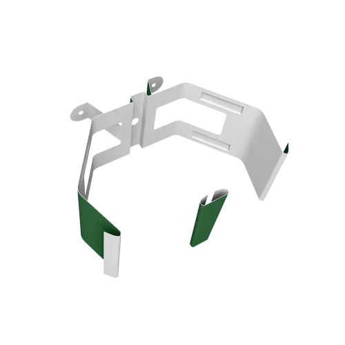 Крепление трубы для гофры на дерево Vortex в2 RAL 6002 лиственно-зеленый