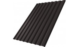 Профнастил С20A Grand Line 0,5 Satin Matt TX с пленкой RR 32 темно-коричневый
