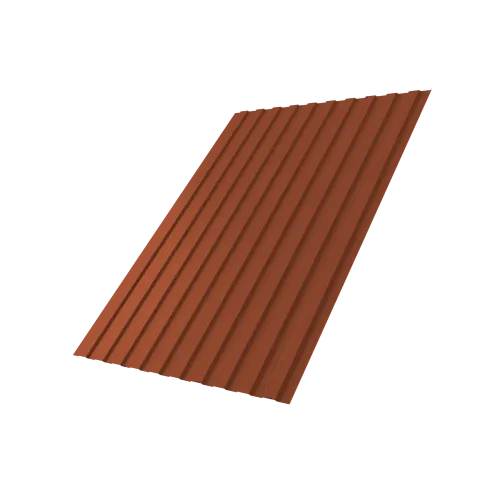 Профнастил С8B v03 0,45 PE RAL 8004 терракота