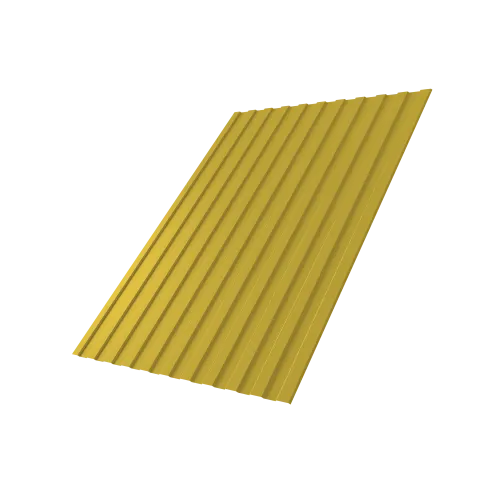 Профнастил С8A v01 Grand Line 0,45 PE с пленкой RAL 1018 цинково-желтый