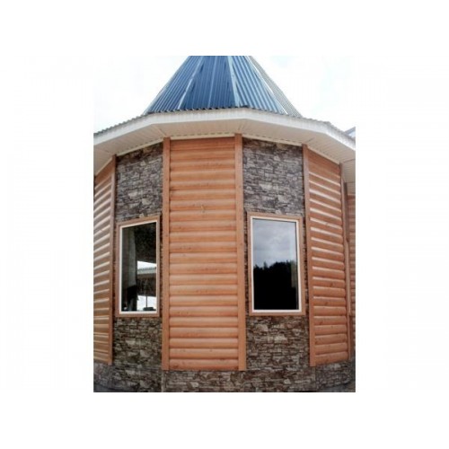 Блок-хаус new Grand Line 0,5 PurPro с пленкой RAL 7024 мокрый асфальт