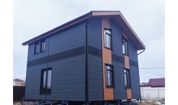 ЭкоБрус 0,345 Grand Line 0,5 Rooftop Бархат с пленкой RAL 9005 черный