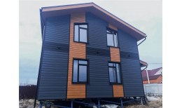 ЭкоБрус 0,345 Grand Line 0,5 Rooftop Бархат с пленкой RAL 9005 черный